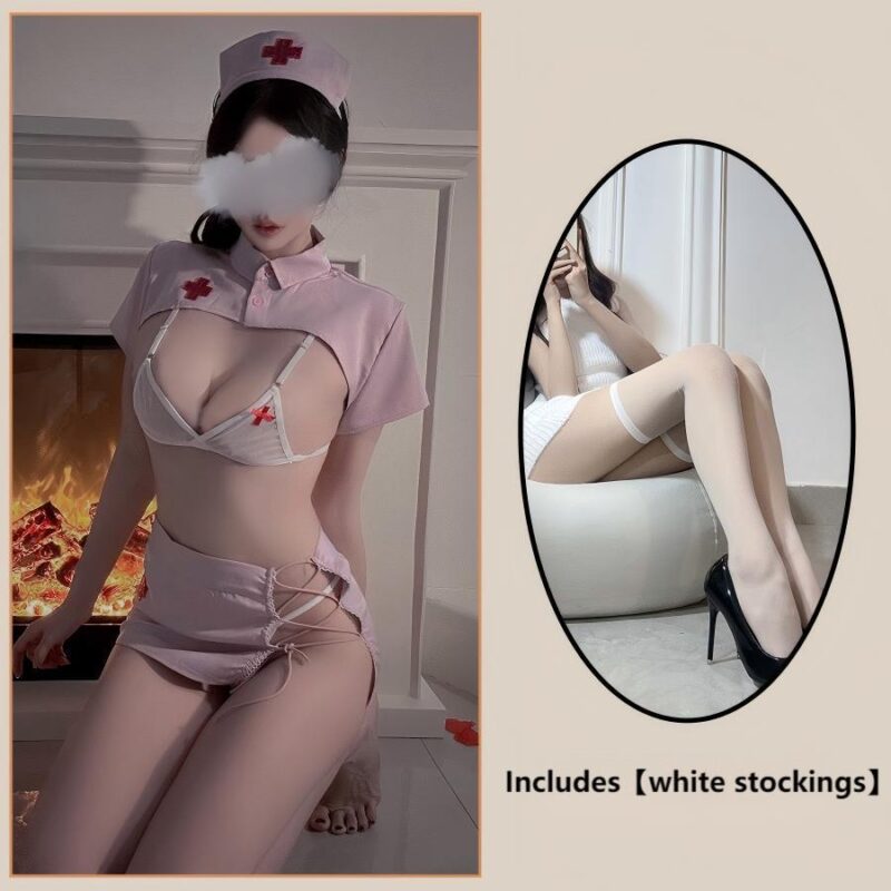 Sexy Nurse Cosplay Set (Youthful Pink)
